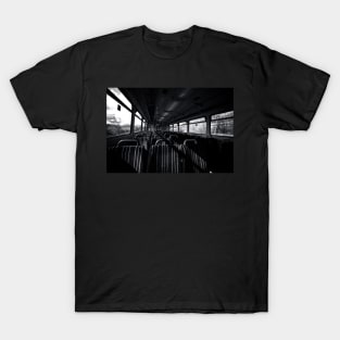 Empty Train Carriage - Mono T-Shirt